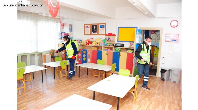 Balçova'daki okullara virüs temizliği