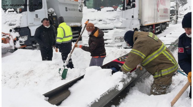 Balıkesir Susurluk yolu tek şerit trafiğe açıldı