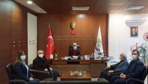 Başkan Albayrak'tan Başkan Yüksel'e Geçmiş Olsun Ziyareti