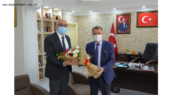 Başkan Alhan CBÜ Rektörü Prof. Dr. Ataç'ı Ağırladı