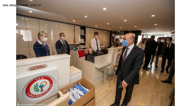 Başkan Soyer'den, İzmir Eczacı Odası'na teşekkür ziyareti 