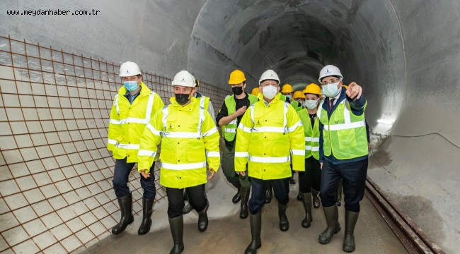 CHP Lideri Kılıçdaroğlu Narlıdere metro hattında yapım çalışmalarını inceledi