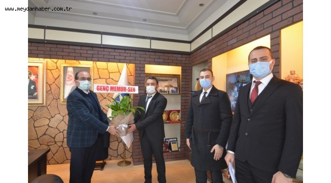 GENÇ MEMUR SENDİKASINDAN BAŞKAN MUSTAFA ÇÖL'E ZİYARET