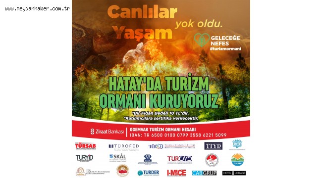 HATAY'DA TURİZM ORMANI KURUYORUZ, HEDEF 100 BİN AĞAÇ!