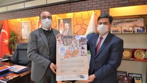 İL KÜLTÜR TURİZM MÜDÜRÜNDEN BAŞKAN MUSTAFA ÇÖL'E ZİYARET