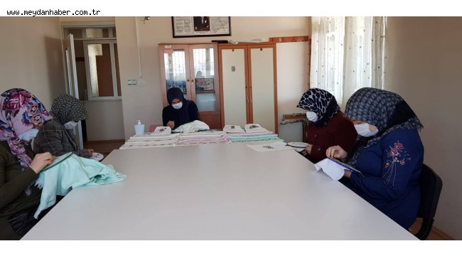 KALELİ VE TAVASLI KADINLAR İŞKUR'UN MESLEKİ EĞİTİM KURSU İLE MESLEK SAHİBİ OLUYOR