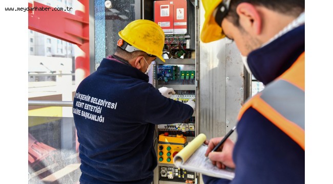 ASANSÖR VE YÜRÜYEN MERDİVENLER BÜYÜKŞEHİR EKİPLERİNİN YAKIN MARKAJINDA