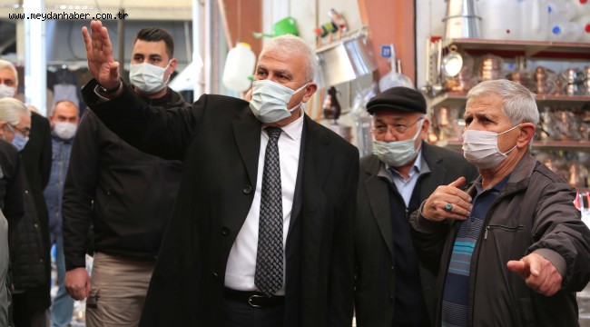 BAŞKAN ATAY'DAN SOBACILAR ÇARŞISI ESNAFINA MÜJDE