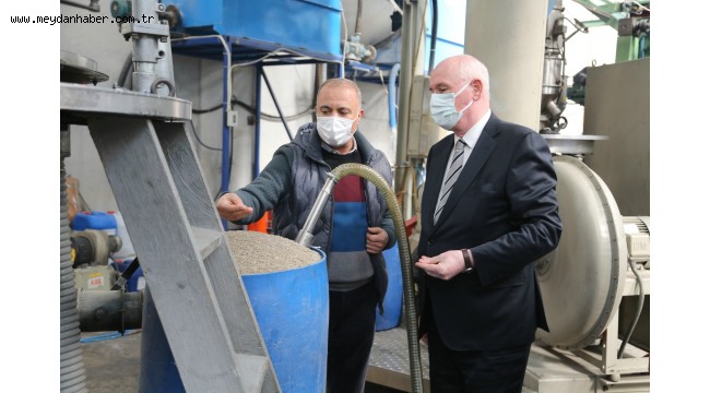 Başkan Kurt, Akka Geri Dönüşüm Tesisi'ni gezdi