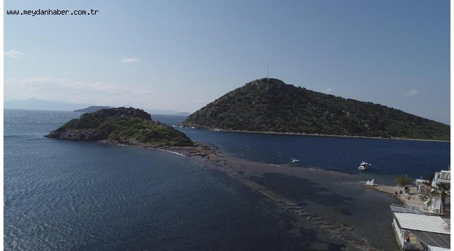 Bodrum'da deniz çekildi, tarihi kral yolu ortaya çıktı