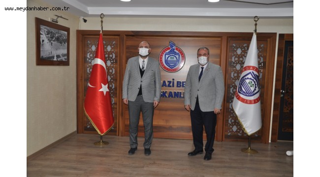 BURSA İL SPOR MÜDÜRÜ SALİH BAŞPARMAK'TAN BAŞKAN AYDIN'AZİYARET