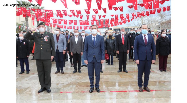 ÇANAKKALE ZAFERİNİN 106. YILI VE ŞEHİTLERİMİZİ ANMA PROGRAMI URLA'DA GERÇEKLEŞTİ