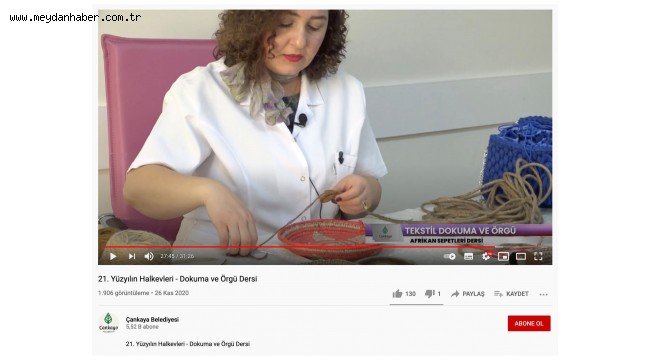 ÇANKAYA EVLERİNİN EĞİTİMLERİ YOUTUBE'DA YOĞUN İLGİ GÖRÜYOR