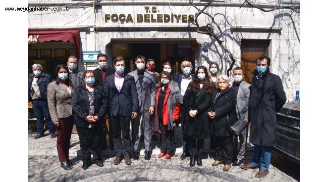 CHP İZMİR İL BAŞKANI DENİZYÜCEL ve İZMİR MİLLETVEKİLİ MAHİR POLAT, FOÇA'YI ZİYARET ETTİ