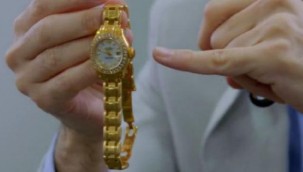 İmitasyon sandığı saati "gerçek altın" çıktı