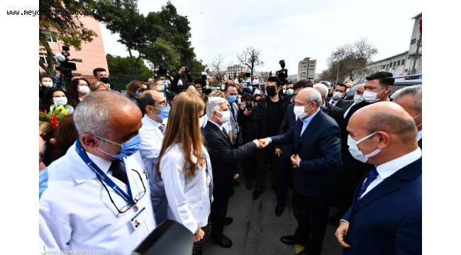 Kılıçdaroğlu İzmir'de korona kahramanlarıyla buluştu
