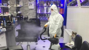 Konak'tan berberlere hijyen desteği