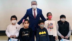 Minikler, 'Sağlıkta Yeşilay'ı resmetti