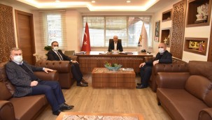 ORHANGAZİ BELEDİYE BAŞKANI BEKİR AYDIN, İL BAŞKANINI ZİYARET ETTİ