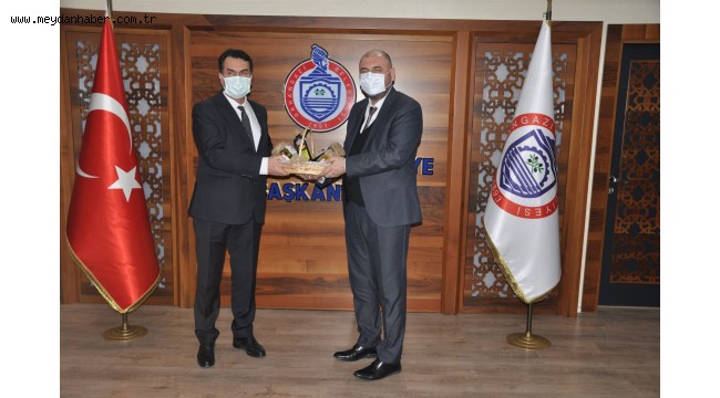 OSMANGAZİ BELEDİYE BAŞKANI MUSTAFA DÜNDAR, BAŞKAN AYDIN'I ZİYARET ETTİ