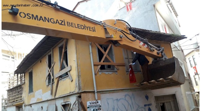 Osmangazi'de Metruk Binalara Karşı Kararlı Mücadele