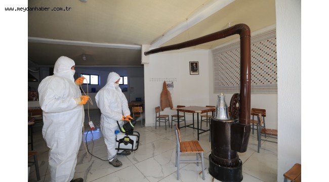 PAMUKKALE BELEDİYESİ KIRAATHANELERİ DEZENFEKTE EDİYOR