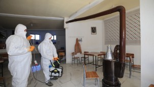 PAMUKKALE BELEDİYESİ KIRAATHANELERİ DEZENFEKTE EDİYOR