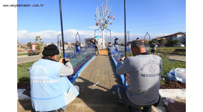PAMUKKALE BELEDİYESİNDEN YEŞİL ALAN ATAĞI