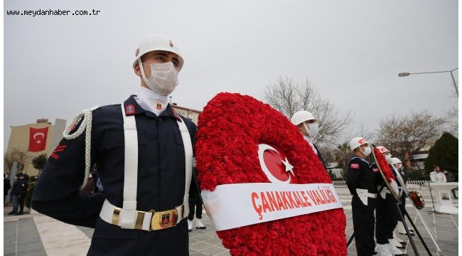 Şehitleri Anma Günü ve Çanakkale Deniz Zaferi'nin 106. yılı törenleri başladı