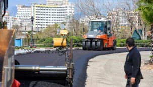 Yama tutmaz caddeye sıfır asfalt