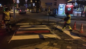 YAYA GEÇİTLERİ GECE YARISI YENİLENDİ