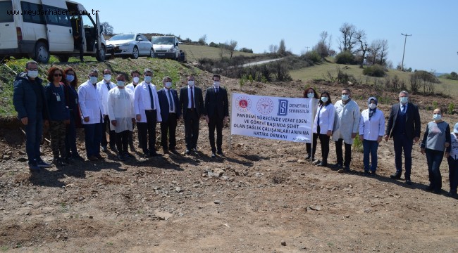 Ağaç Fidanları Vefat Eden Sağlık Çalışanları Adına Toprakla Buluştu