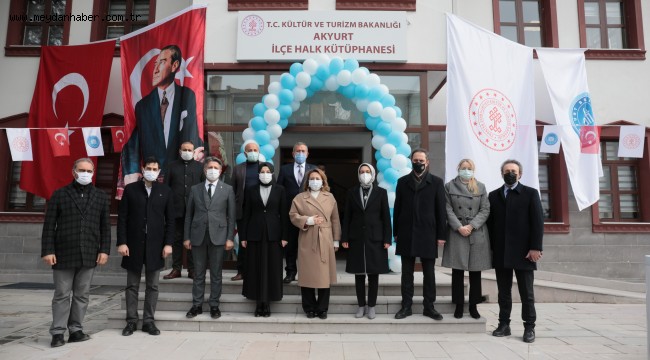 AKYURT'TA 2 KÜTÜPHANE BİRDEN AÇILDI