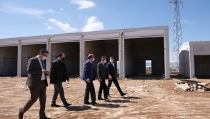 BAŞKAN MUSTAFA ÇÖL YENİ HAL BİNASINI İNCELEDİ