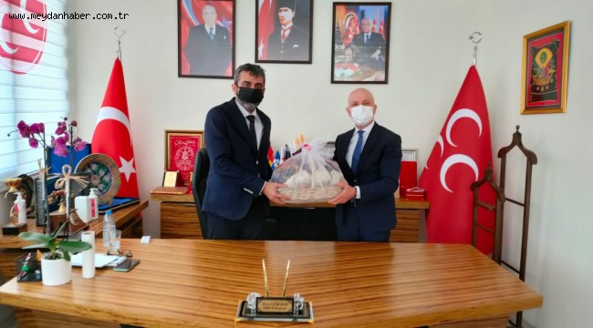 Başkan Özbaş'tan MHP İl Başkanı Gökalp'e hayırlı olsun ziyareti