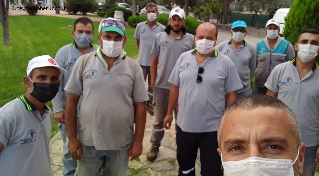 BELEDİYE İŞ'TEN EMEKÇİLERE ZİYARET VE 1 MAYIS KUTLAMASI