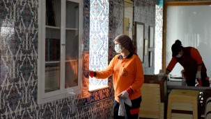 Camiler dezenfekte edildi