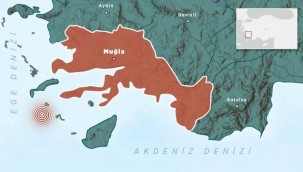 Datça açıklarında 4,1 büyüklüğünde deprem