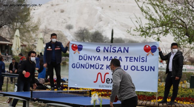 DÜNYA MASA TENİSİ GÜNÜ PAMUKKALE'DE KUTLANDI