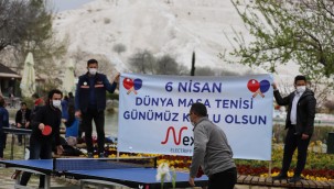 DÜNYA MASA TENİSİ GÜNÜ PAMUKKALE'DE KUTLANDI