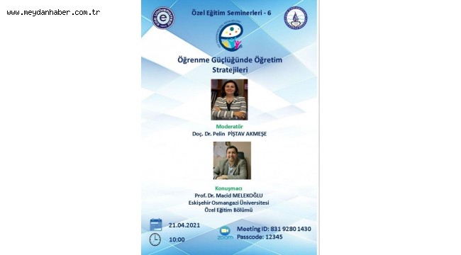 Ege'de "Öğrenme Güçlüğünde Öğretim Stratejileri" semineri düzenlenecek