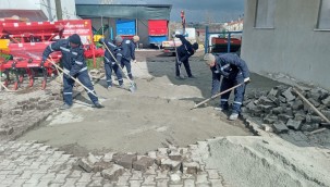 Ergene'de Kilit Parke Taşı Sokaklarda Bakım Çalışmaları Sürüyor