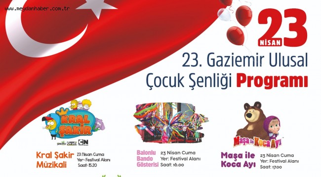 Gaziemir'de 23 Nisan coşkusu