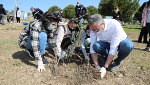 Gaziemirli çocuklar 200 zeytini toprakla buluşturdu