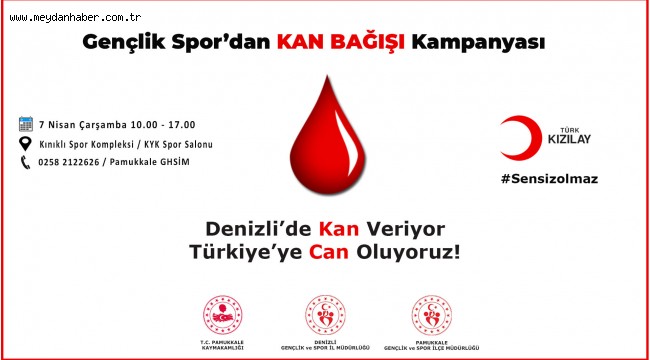GENÇLİK SPOR'DAN KAN BAĞIŞI KAMPANYASI