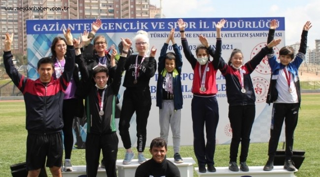 GÖRME ENGELLİLER ATLETİZMDE YARIŞTI