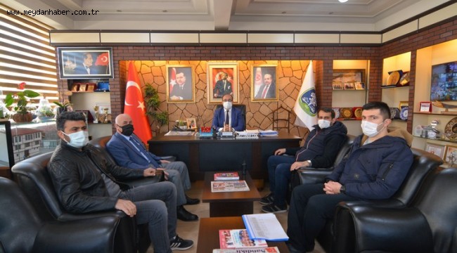 İLÇE EMNİYET MÜDÜRLÜĞÜNDEN BAŞKAN MUSTAFA ÇÖL'E ZİYARET