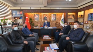 İLÇE EMNİYET MÜDÜRLÜĞÜNDEN BAŞKAN MUSTAFA ÇÖL'E ZİYARET