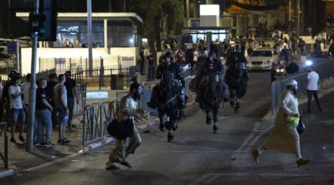 İsrail polisinden Filistinlilere müdahale