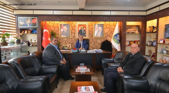 KARAADİLLİ BELEDİYESİNDEN BAŞKAN MUSTAFA ÇÖL'E ZİYARET